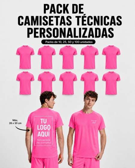 Pack de Camisetas Técnicas Personalizadas | Toleshop