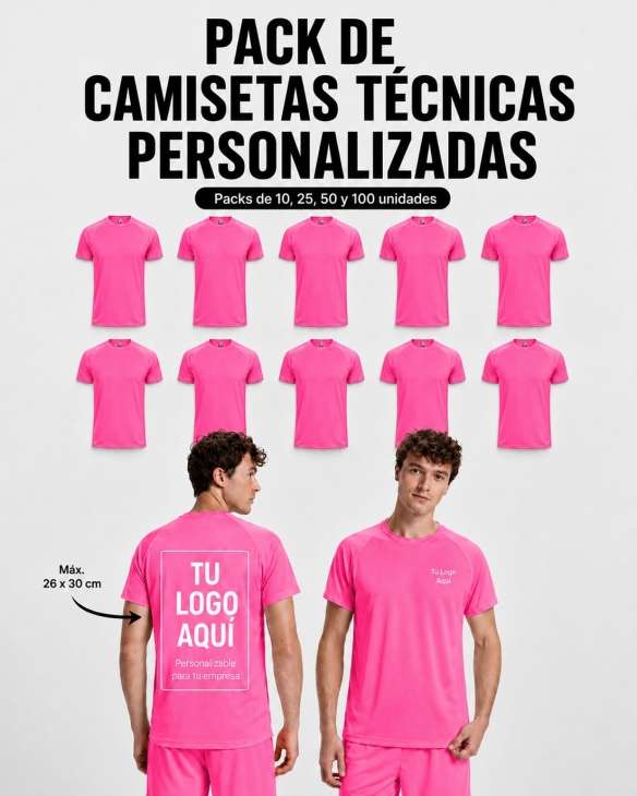 Pack de Camisetas Técnicas Personalizadas | Toleshop