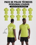 Pack Polos Técnicos Personalizados