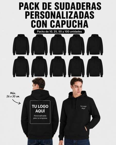 Pack Sudaderas con Capucha Personalizadas | Toleshop
