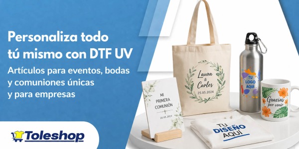 Personaliza TODO tu Mismo/a con DTF UV: Artículos para eventos, bodas y comuniones únicas y para Empresas